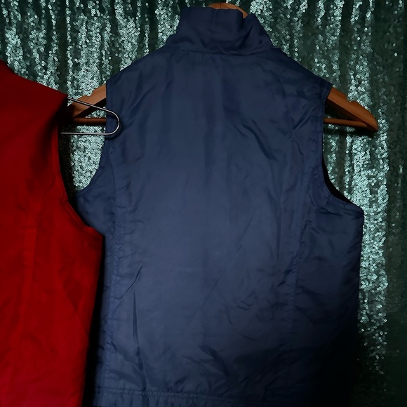 One Step Up Youth Reversible Boys Vest Blue/Light Blue and Orange/Red Size M - Picture 11 of 11